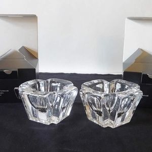 *NEW * Orrefors Max Crystal Votive Tealight Candle